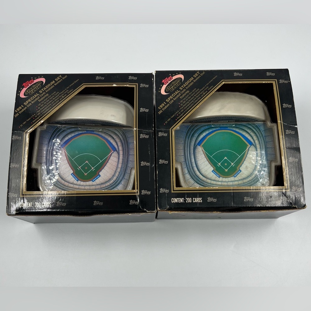 Vintage 1991 MLB Topps Stadium Club Special Stadium Card Complete Set LOT OF 2